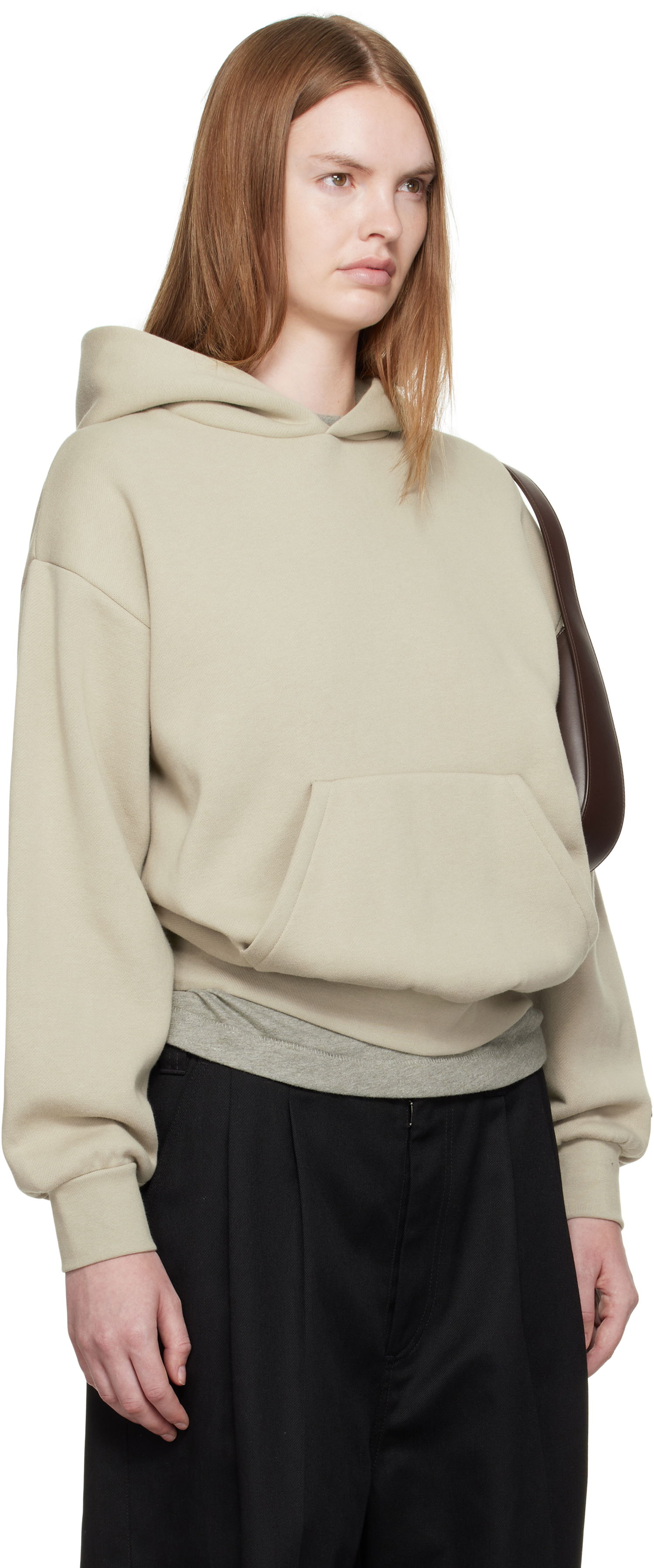 Суитчър Fear of God Fear of God ESSENTIALS Classic Fit Hoodie Бежово | 192SP255546FW, 1