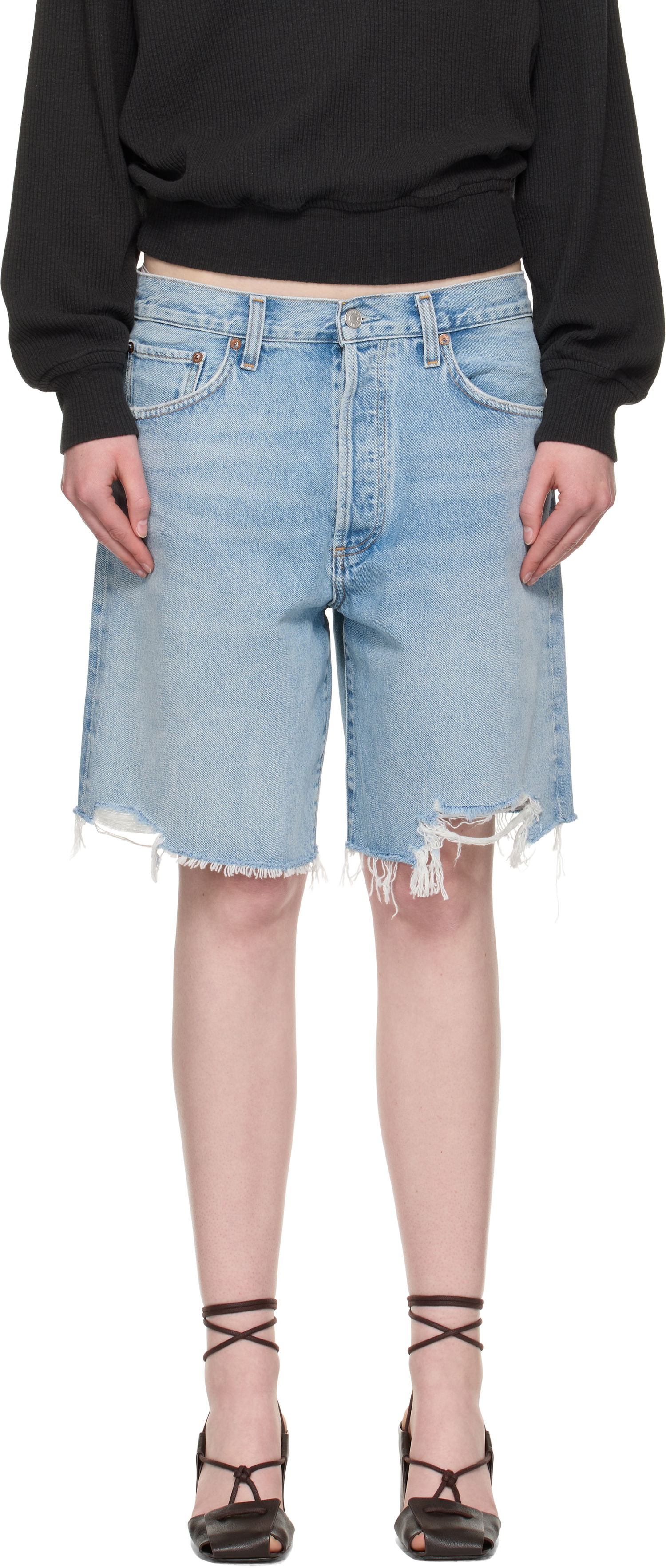 Къси панталони AGOLDE AGOLDE Indra Denim Shorts Синьо | A222-1206, 0