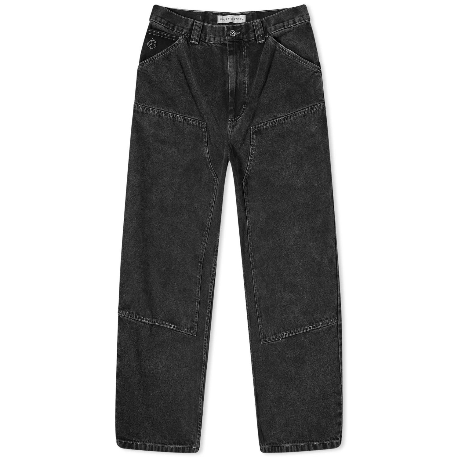 Панталони Polar Skate Co. Big Boy Double Knee Work Pants Черно | PSC-SP24-24, 0