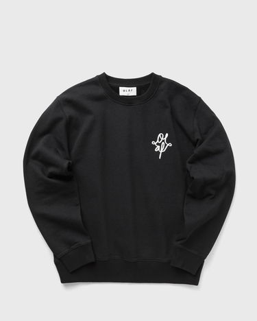 Суитчър ØLÅF Monogram Graphic Sweatshirt Черно | M220214-BLACK, 0