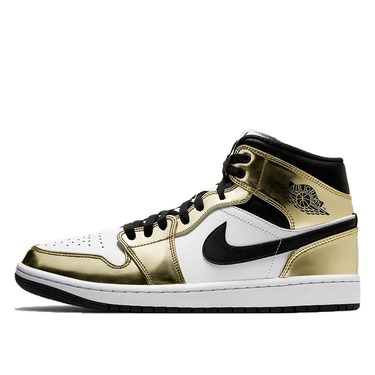 Кецове и обувки Jordan Air Jordan 1 Mid "White Metallic Gold" Металик | DC1419-700, 4