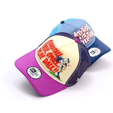 Шапка с козирка New Era New Era 9FORTY Trucker Graphic Baseball Cap Adjustable Лилаво | 60595317, 3