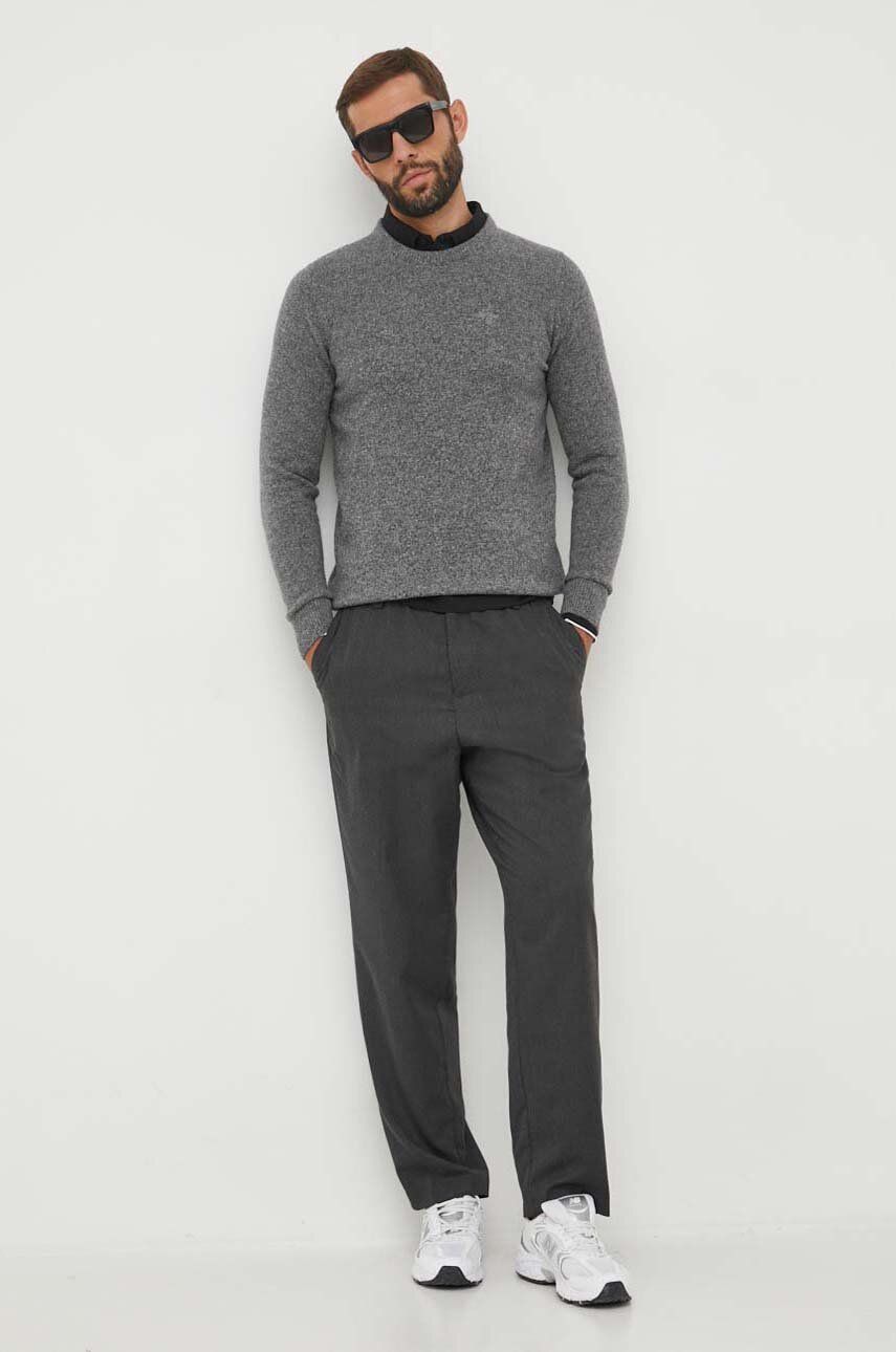 Пуловер Barbour Crewneck Sweater Сиво | MKN0844, 1