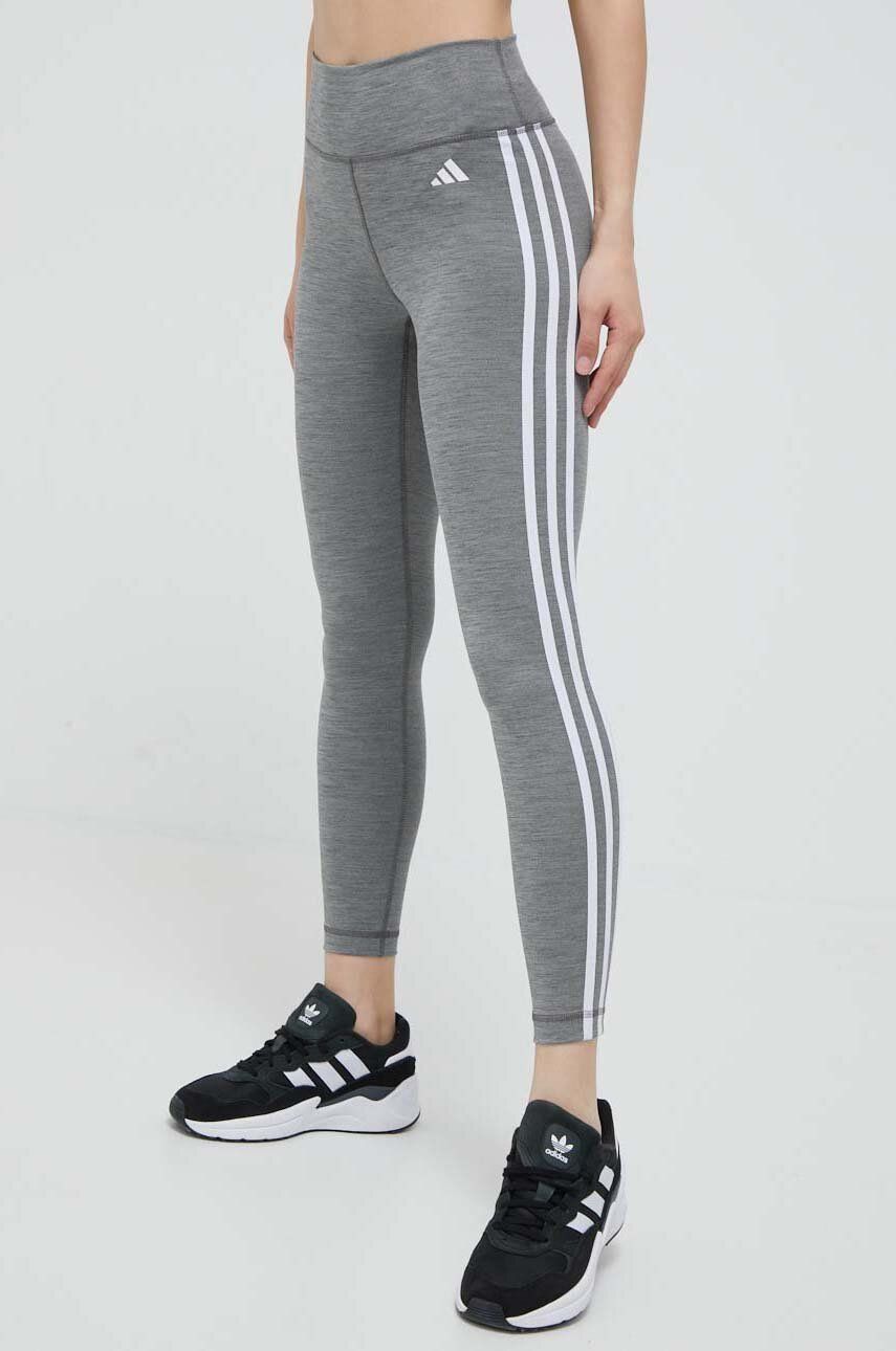 Клинове adidas Performance Train Essentials 3-Stripes High-Waisted 7/8 Leggings Сиво | IC8296, 0