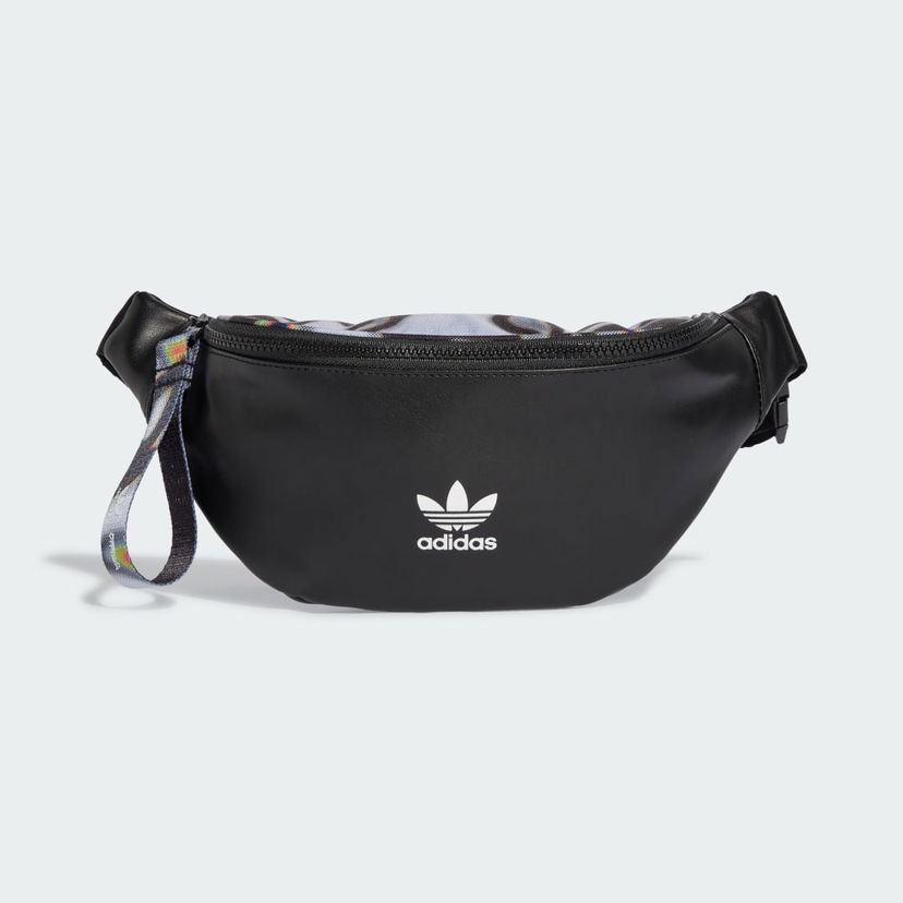 Чанта за кръста adidas Performance Black Waist Bag With Printed Strap Черно | IY4099