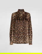 Dolce & Gabbana Leopard-print Satin Shirt