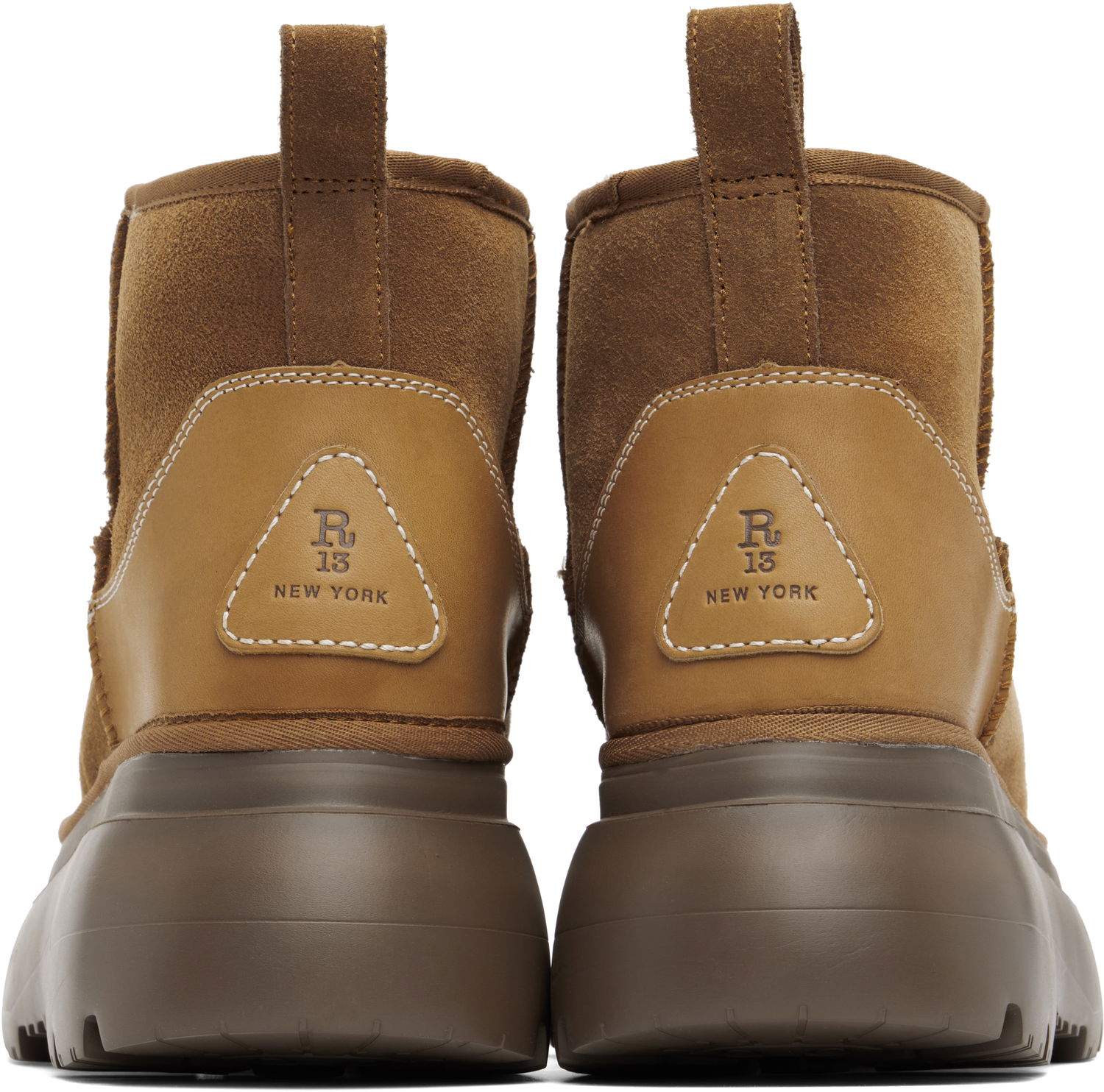 Чорапи R13 R13 Chunky Shearling Boots Кафяво | R13WS060-S137A, 1