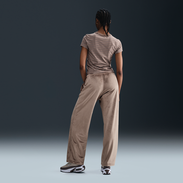 Панталони Nike Sportswear Chill Knit Mid-Rise Velvet Pants Бежово | HJ0922-233, 2