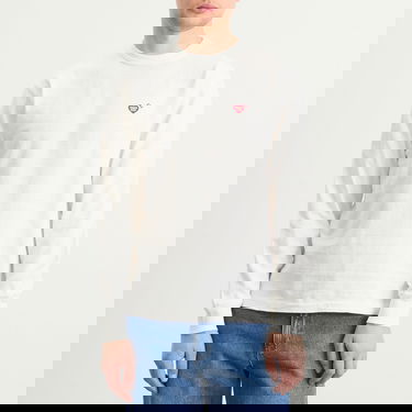 Тениска Human Made Human Made Red Heart Logo Longsleeve T-Shirt Бяло | HM30CS025-WHT, 2