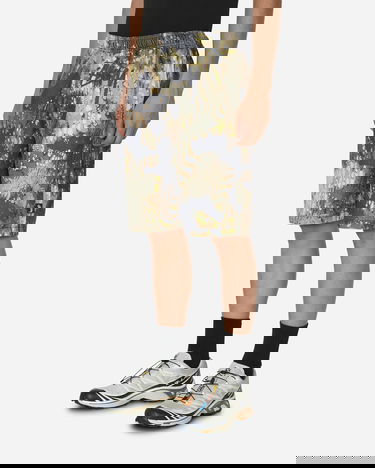 Къси панталони Stüssy Veil Camo Beach Shorts Зелено | 112298 TERR, 4