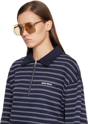 Слънчеви очила Miu Miu Miu Ombre Metal Double-Bridge Sunglasses Металик | 0MU A55S 8056262528914, 3
