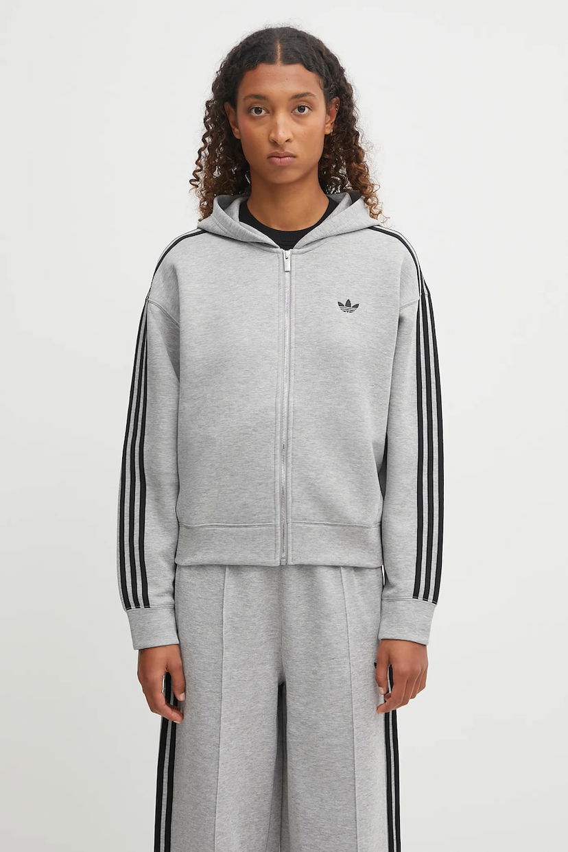 Суитчър adidas Originals adidas Originals Spacer 3S Full-Zip Hoodie Сиво | JY2620