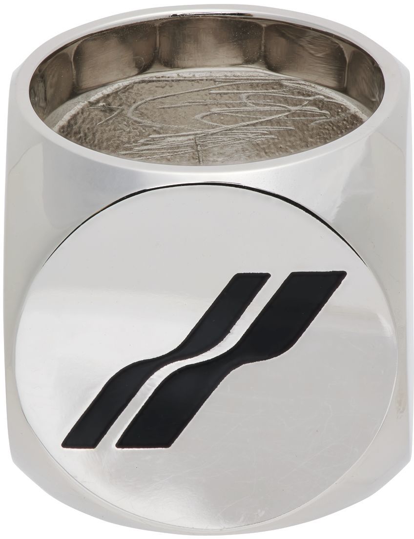 Пръстен We11done We11done Logo Dice Ring Металик | WD-AJ1-22-704-U-BK, 0