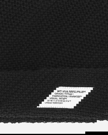 Шапка WTAPS Ribbed Knit Beanie Черно | 251MADT-HT02 BLACK, 4
