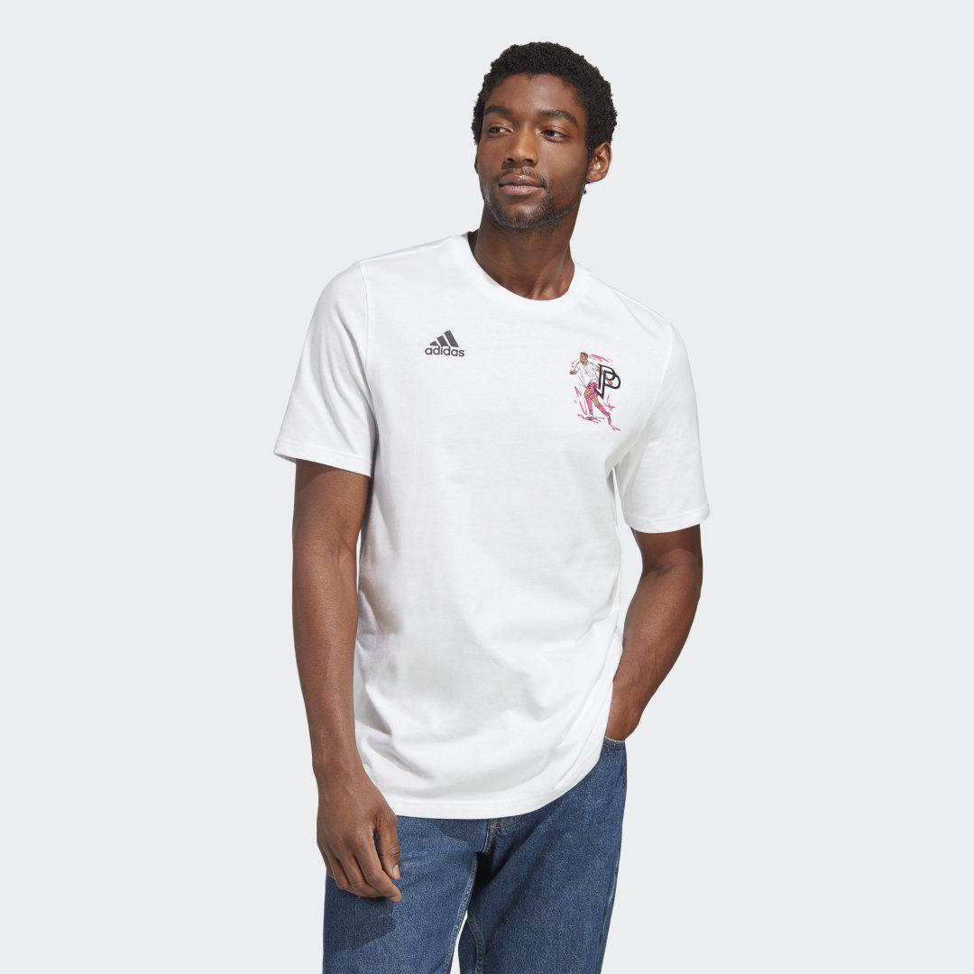 Тениска adidas Originals Pogba Icon Graphic Бяло | HT5186, 0