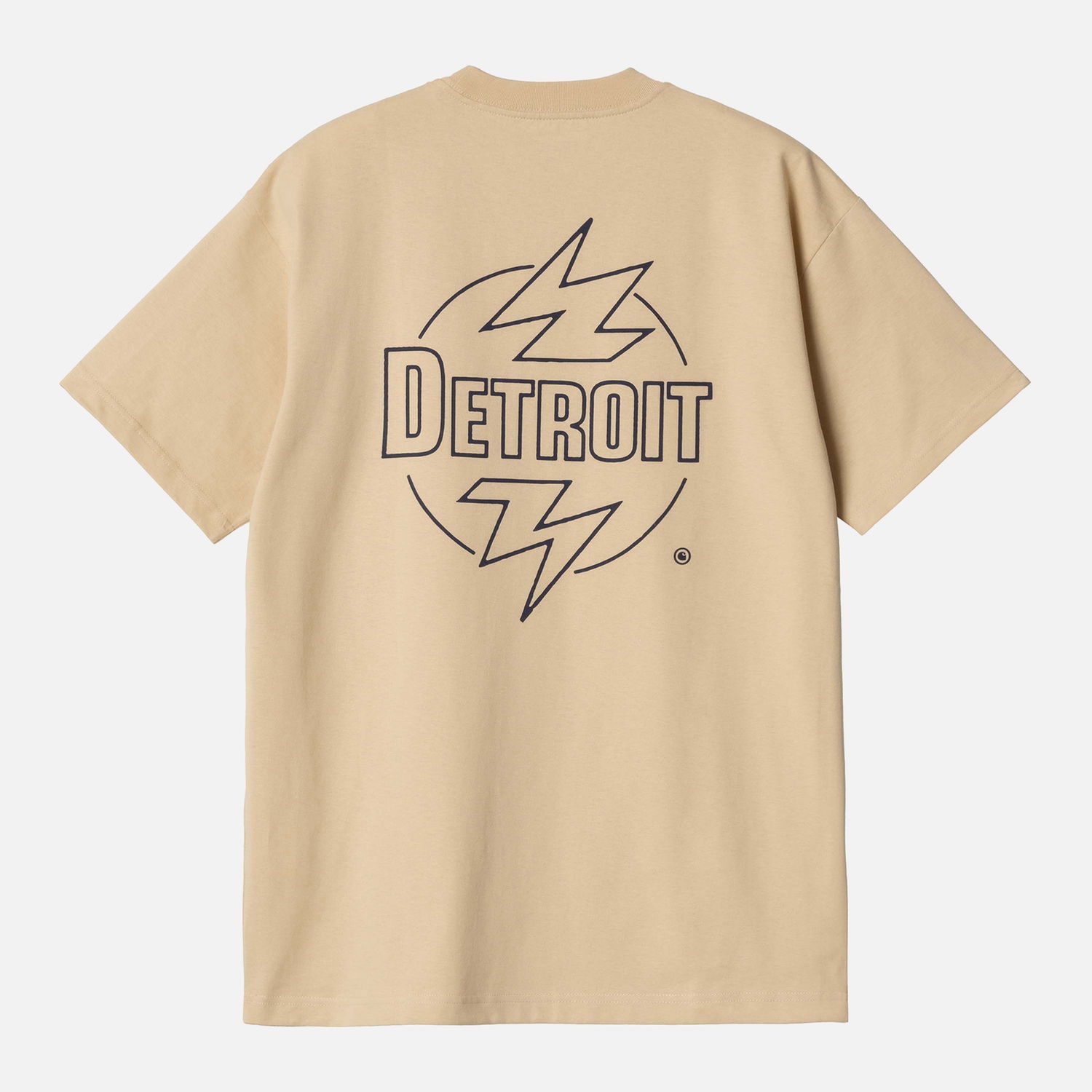 Тениска Carhartt WIP Ablaze T-Shirt - Cornsilk/Airforce Blue Бежово | I033639-2ARXX, 0