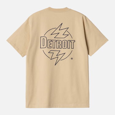 Тениска Carhartt WIP Ablaze T-Shirt - Cornsilk/Airforce Blue Бежово | I033639-2ARXX, 0