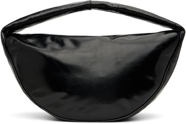 Чанта през рамо BY FAR BY FAR Maxi Cush Creased Leather Shoulder Bag Черно | MWBSB022LL002BKPL, 0