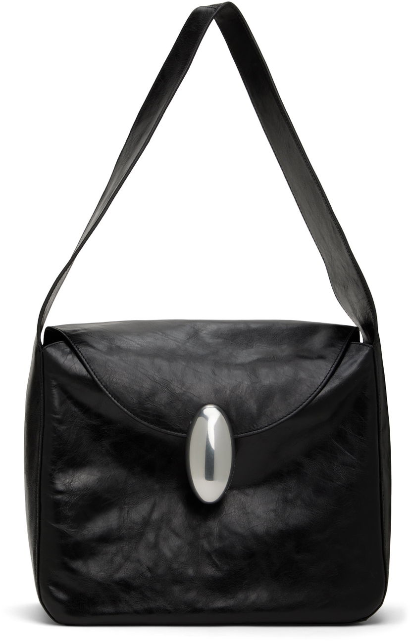 Голяма пазарска чанта Alexander Wang Dome Medium Tote Bag Черно | 20124K06L