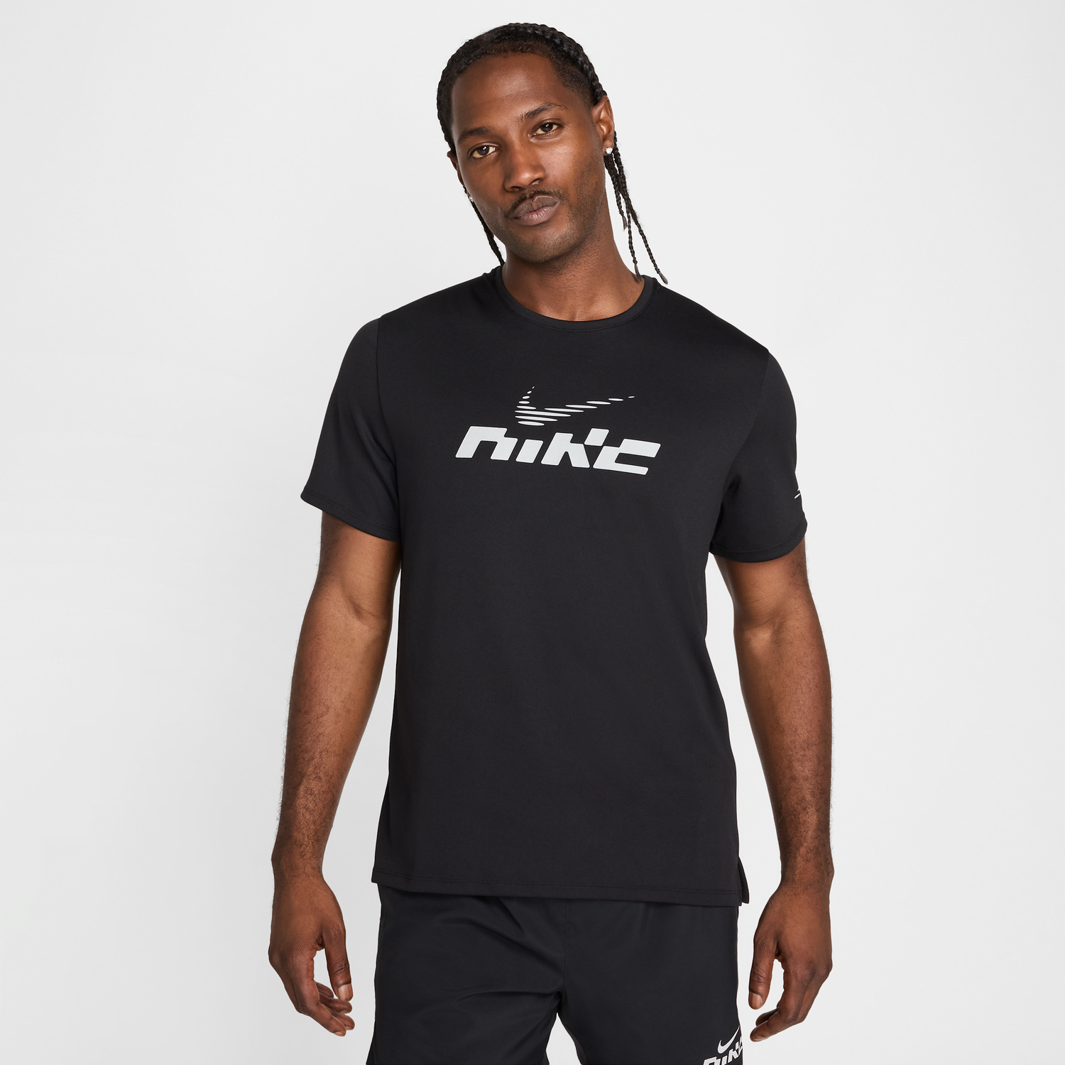 Тениска Nike Miler Flash Dri-FIT UV Short Sleeve Running T-Shirt Черно | IB4127-010, 0