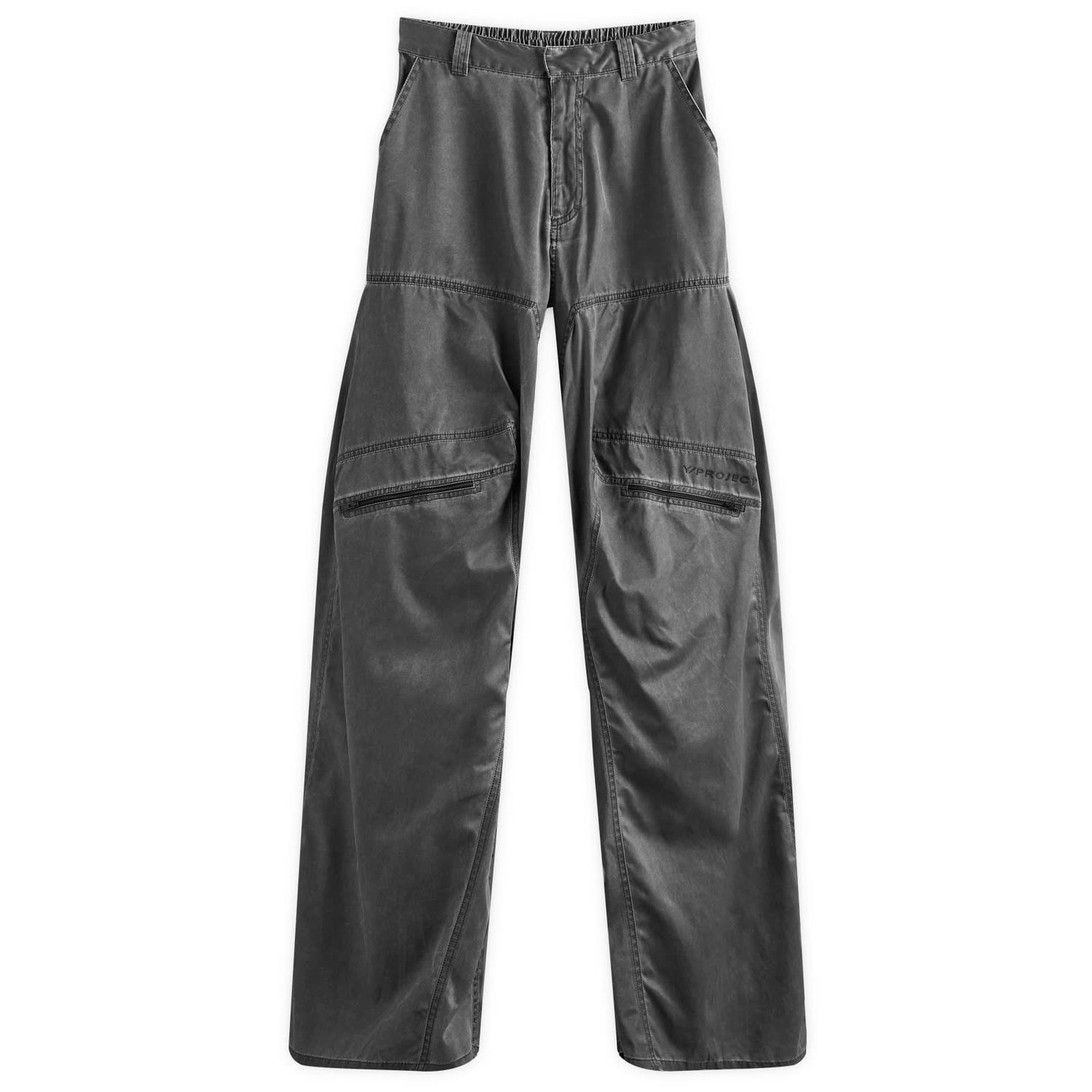 Карго панталони Y/PROJECT Pop-Up Washed Pants Черно | 203PA003-WB, 0