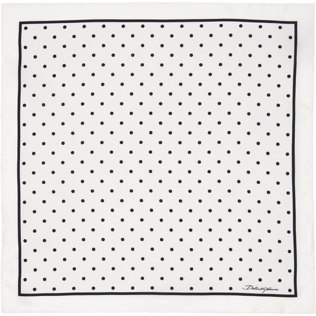 Dolce&Gabbana Silk Polka-Dot Scarf