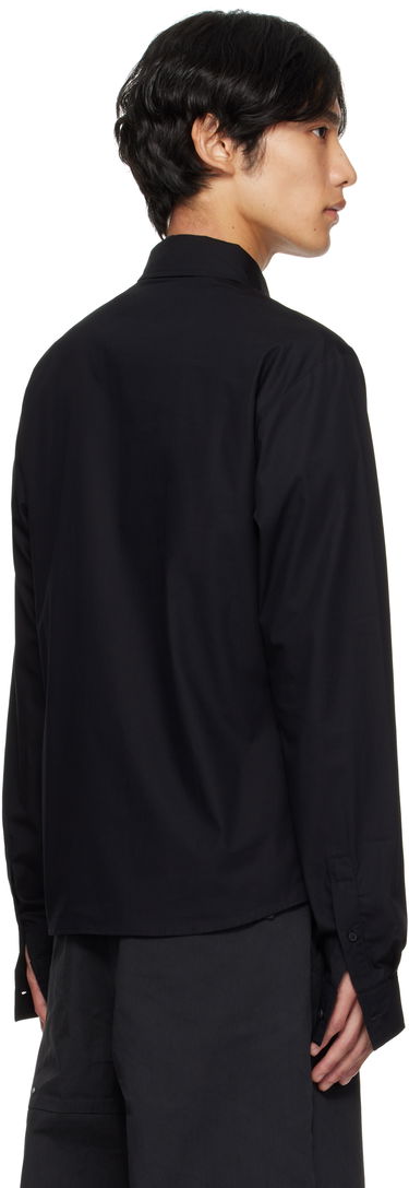 Риза HELIOT EMIL Spectra Strap-Detail Shirt Черно | PREAW25_M_05_067_BLK01, 2