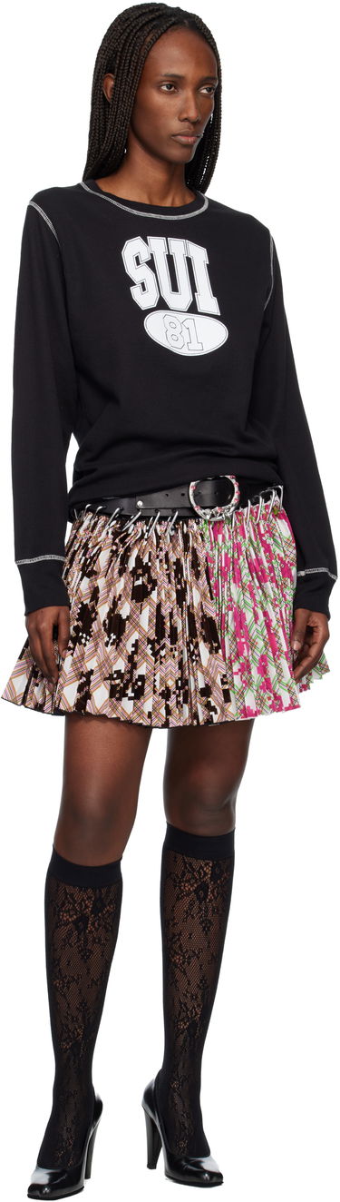 Тениска Anna Sui Anna Sui 'Sui 81' Ribbed Thermal Long-Sleeve T-shirt Многоцветен | T1026B1, 4