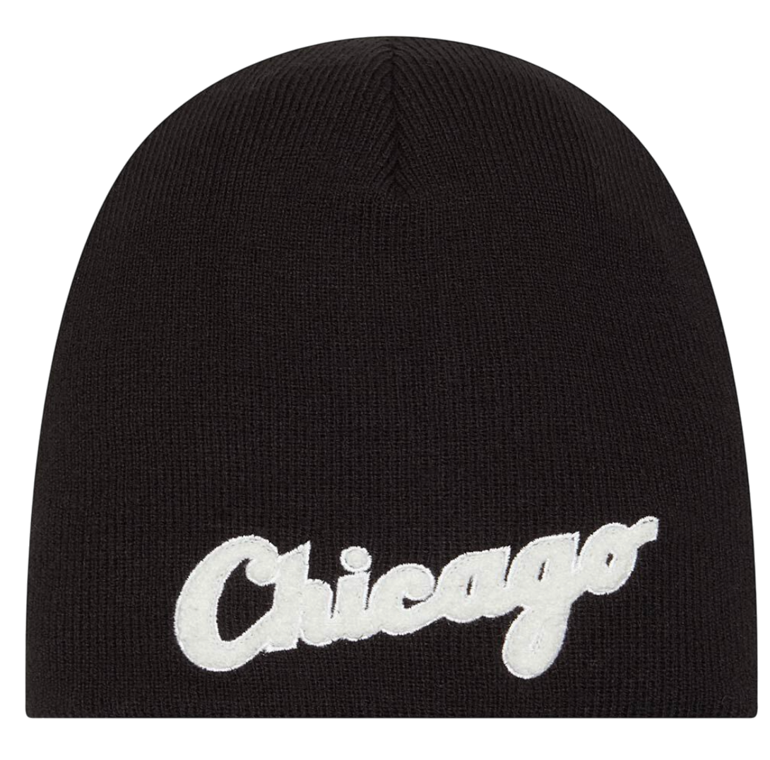 Шапка New Era New Era MLB C.W.S. Chenille Beanie Chicago Черно | 60493057-60493057, 0