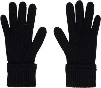 Burberry Wool Gloves with Logo Patch, 1