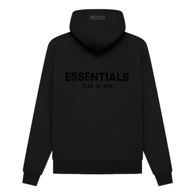 Суитчър Fear of God Essentials Pullover Hoodie Черно | FOG-SS22-555
