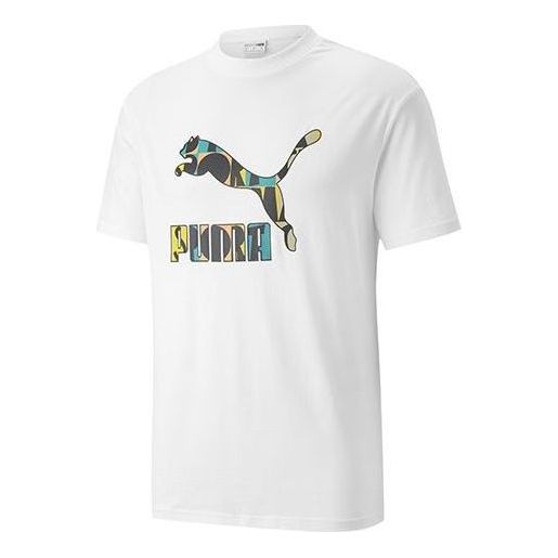 Тениска Puma Graphic Print T-Shirt Бяло | 535384-02