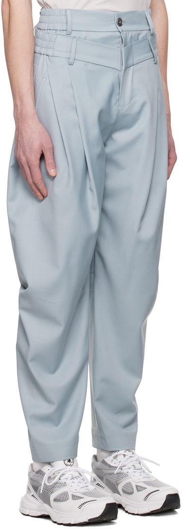Панталони Feng Chen Wang Feng Chen Wang Double Waistband Trousers Синьо | FUS15TR05, 1