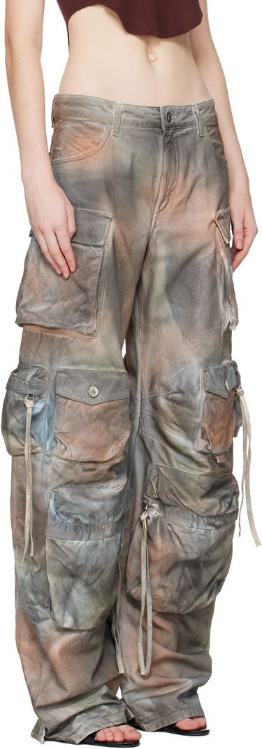 Карго панталони The Attico Fern Distressed Wide-Leg Cargo Jeans Многоцветен | 251WCP00084 DDD109TR, 1