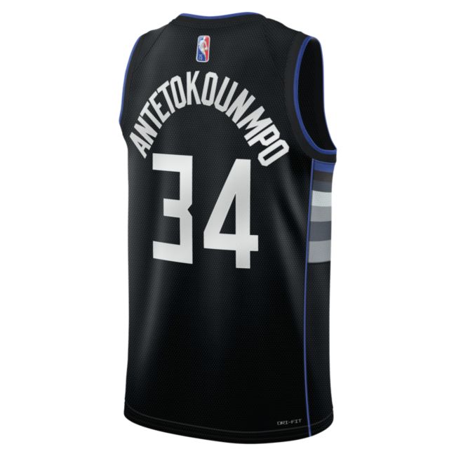 Фланелка Nike Giannis Antetokounmpo Bucks Dri-FIT Jersey Черно | DH8058-010, 1