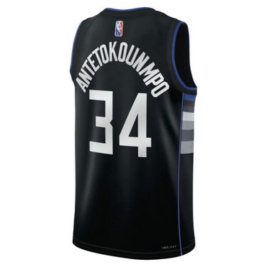 Фланелка Nike Giannis Antetokounmpo Bucks Dri-FIT Jersey Черно | DH8058-010, 1