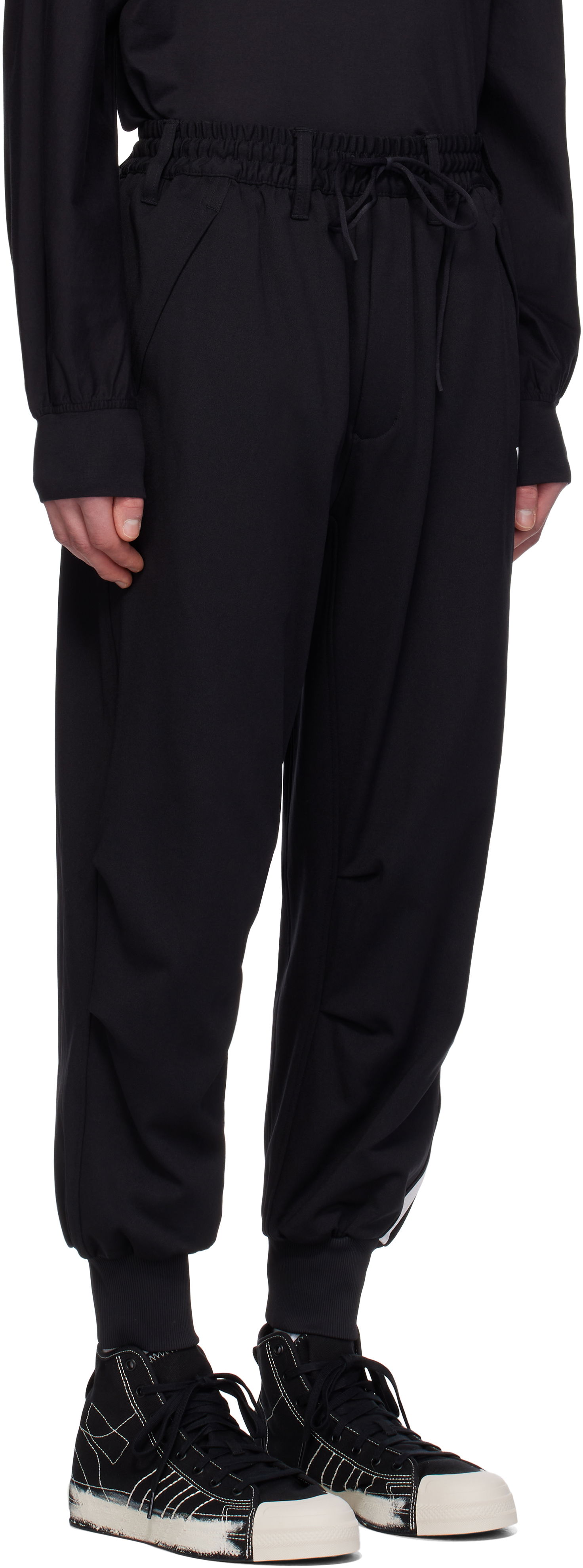 Спортни панталони Y-3 Y-3 3 Stripes Cuff Sweatpants Черно | JN7034, 1