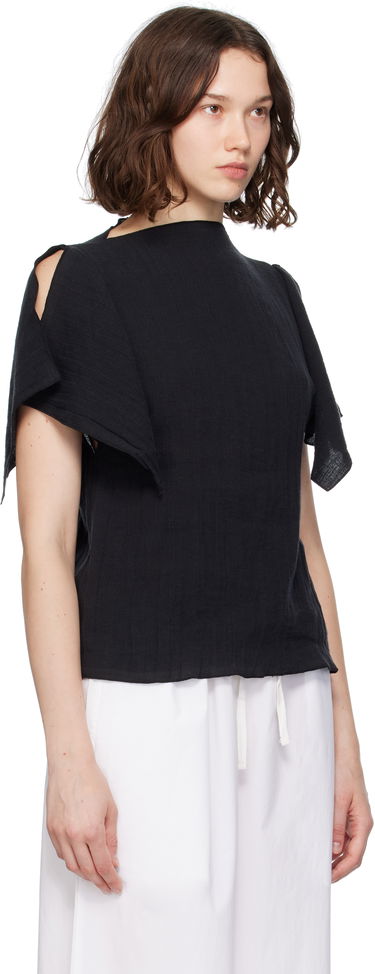 Тениска Baserange Baserange Folio Short Sleeve Top Черно | TOFO-LC-SU25, 1