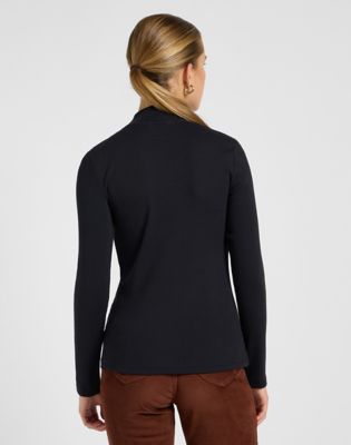 Тениска Lee Lee Slim Mock Neck Tee XS Черно | 112370949, 0