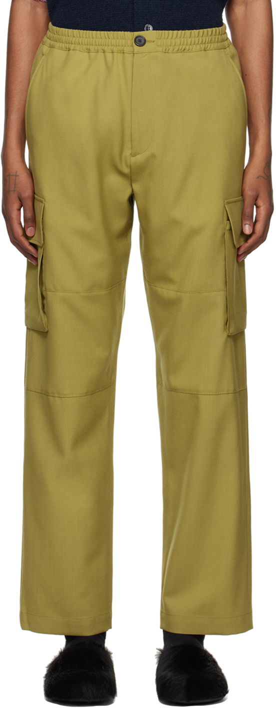 Карго панталони Marni Drawstring Cargo Pants Зелено | PUMU0207U2 TW839, 0