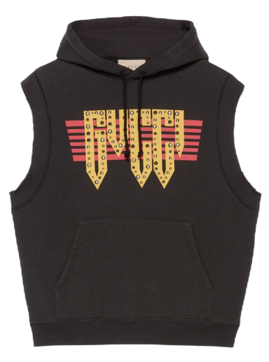 Суитчър Gucci Cotton Jersey Sweatshirt Vest Сиво | 663243 XJET5 1142