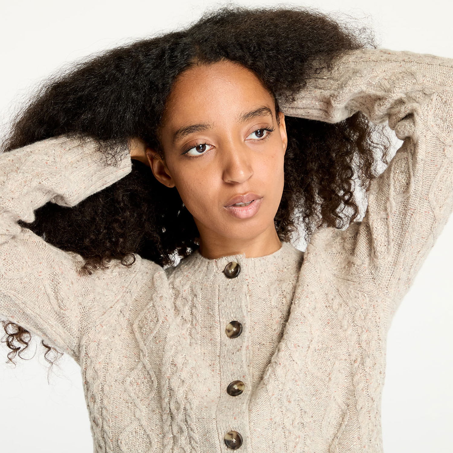 Пуловер Levi's Primrose Cable Cardigan Beige Бежово | A8920-0004, 1