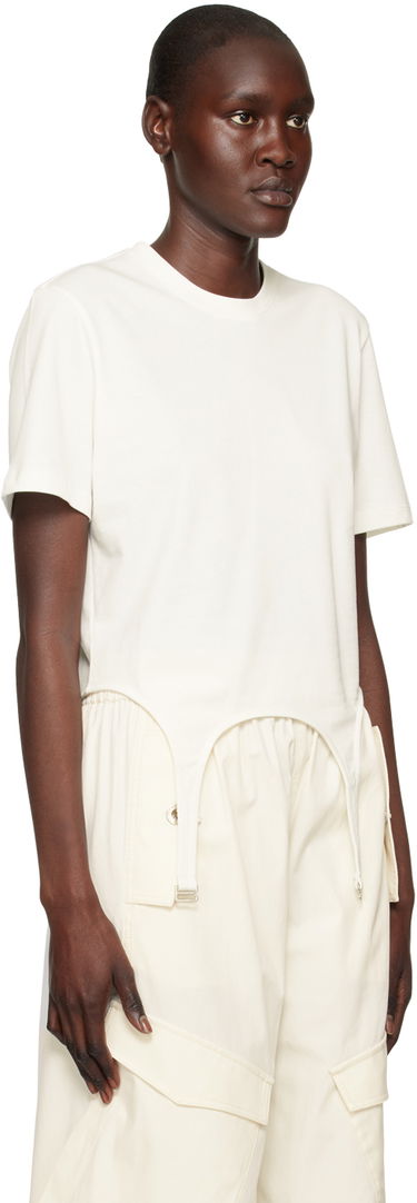 Съкратен топ Dion Lee Garter Slim T-Shirt Черно | C3098R23, 4
