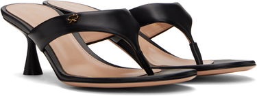 Кецове и обувки Gianvito Rossi Gianvito Rossi Ascent Thong 55 Heeled Sandals Черно | G10057-55LAC-NAP, 3
