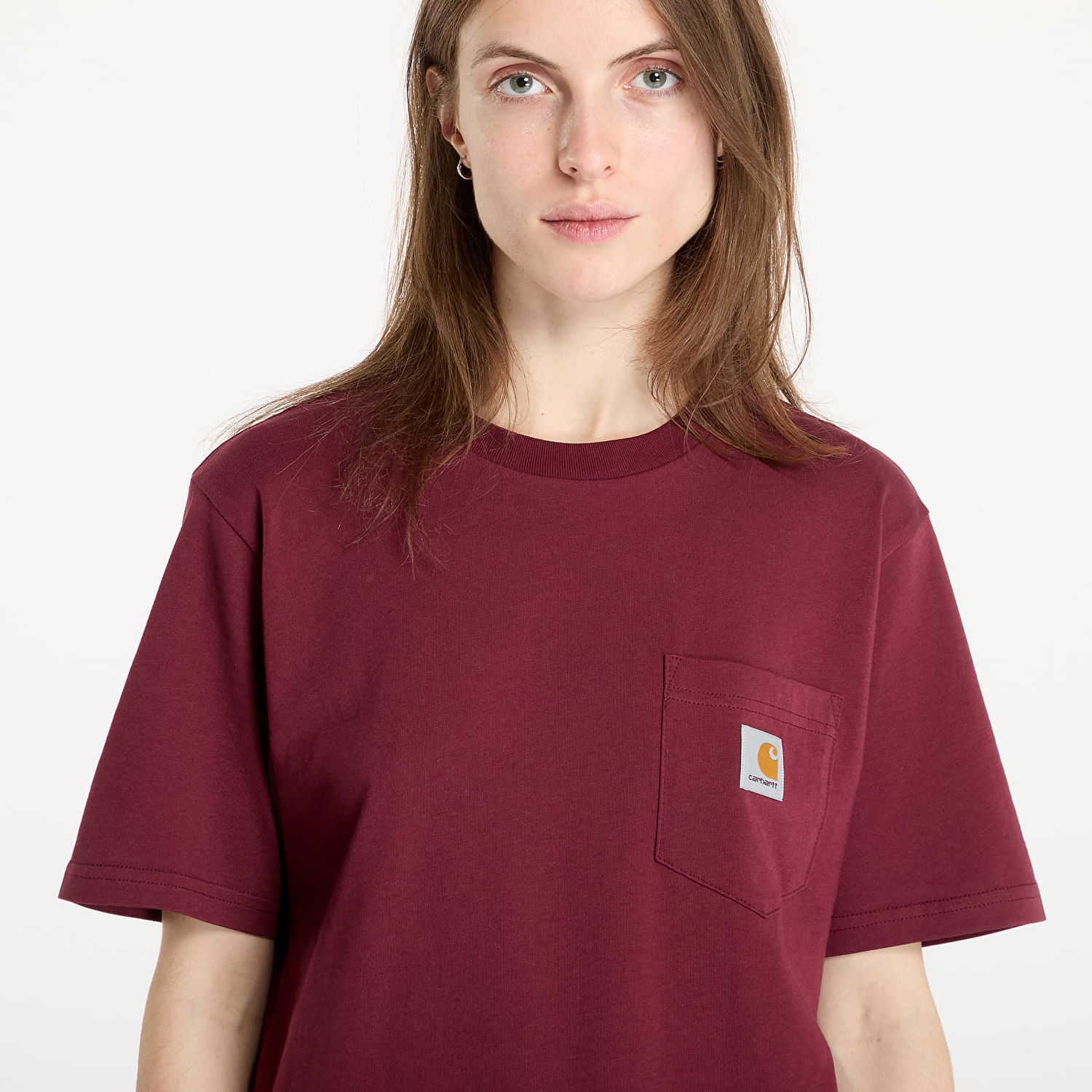Тениска Carhartt WIP Pocket T-Shirt Червено | I030434.2BYXX, 1