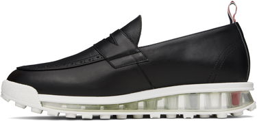 Кецове и обувки Thom Browne Thom Browne Clear Tech Runner Sole Penny Loafers Черно | MFE008B-05584, 2