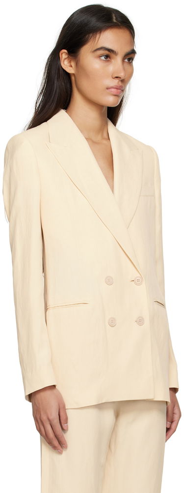 Яке Stella McCartney Stella McCartney Double-Breasted Blazer Бежово | 6500313STA49, 1
