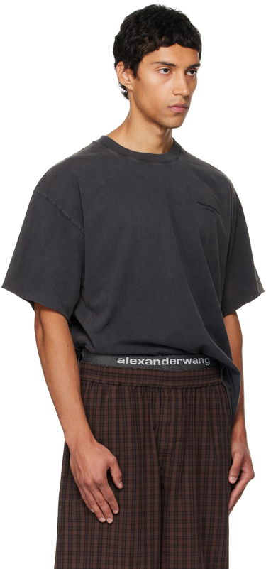 Тениска Alexander Wang Alexander Wang Short Sleeve T-Shirt Черно | 6CC3251101, 1