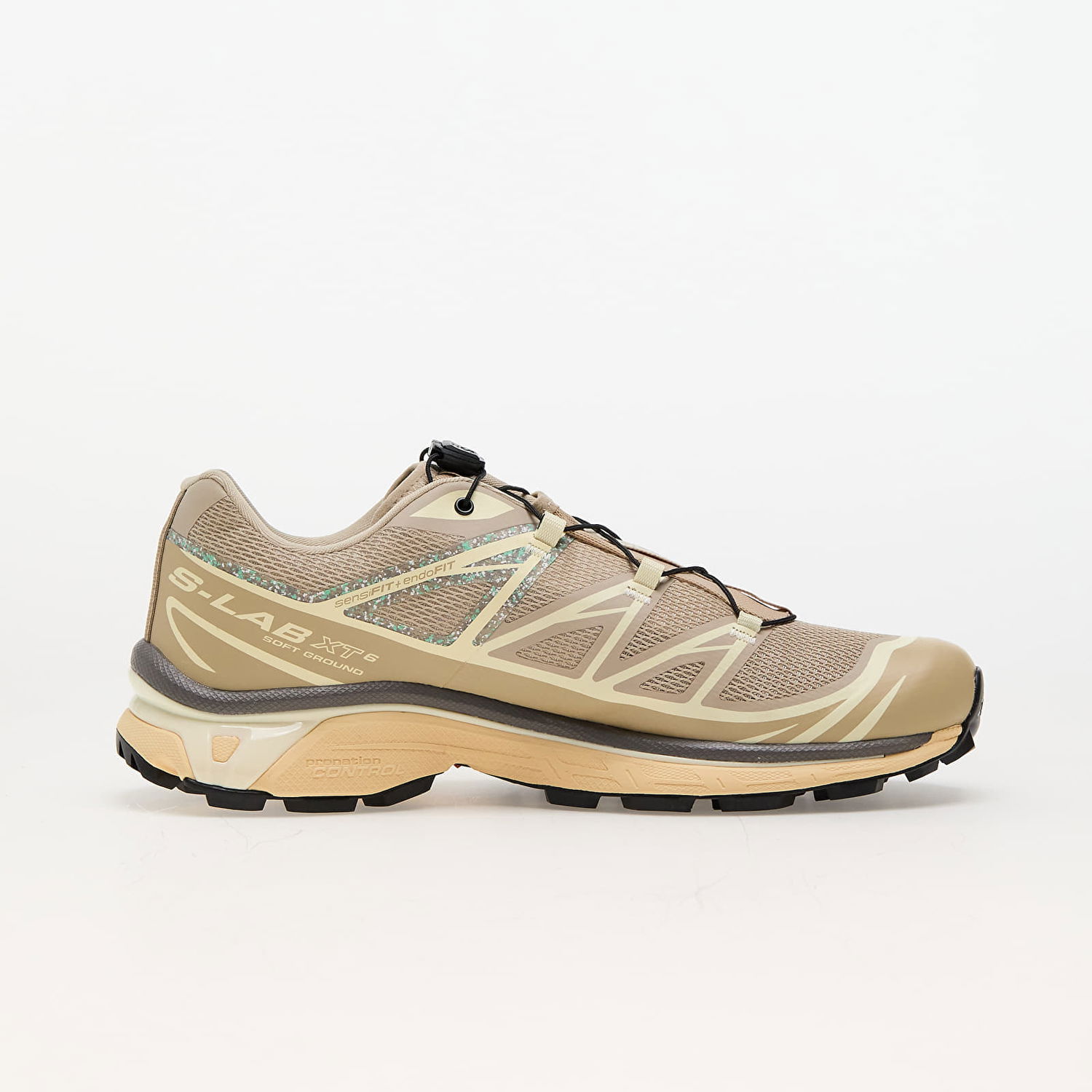 Кецове и обувки Salomon XT-6 Mindful White Pepper/ Transparent Yellow/ Falcon Бежово | L47467100, 1