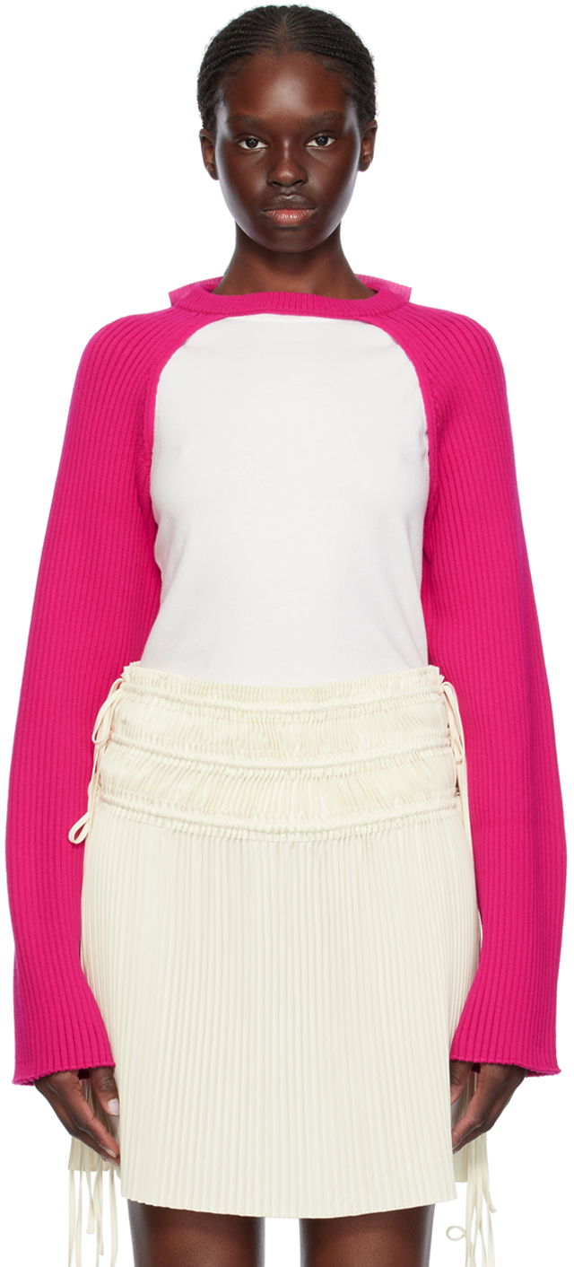 Пуловер Helmut Lang Rib Sweater Розово | O01HW722, 0